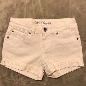 White colored DKNY shorts
